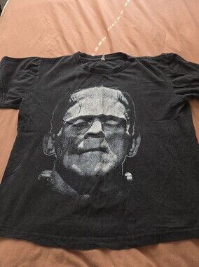 Black Graphic Frankenstein Tee